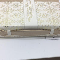 "Amazing" Bible Cover, Cream and Gold, Ephesians 2:10 (Large) - Unique Catholic Gifts