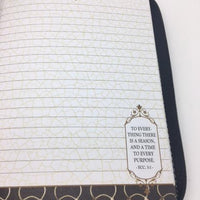 "Faith,Love & Amazing Grace" Zippered Journal with Scripture Passage Pages Teal-Green (Psalms 94:19) - Unique Catholic Gifts