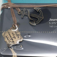 Teal Gift Journal with Anchor Bookmark - "Anchor for the Soul" (7.5" x 5.25") - Unique Catholic Gifts