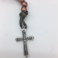 Paracord Camouflage Rosary - Jungle Green - Unique Catholic Gifts