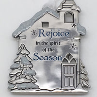 Rejoice in the Spirit of the Season Ornament Plaque - Unique Catholic Gifts