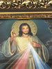 Gold Divine Mercy (Framed in Gold Leaf Antique Frame) 14 1/2" - Unique Catholic Gifts