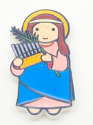 St. Cecilia Resin Magnet (Little Drops of Water) 3" - Unique Catholic Gifts