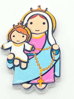Our Lady of the Rosary Magnet (Little Drops of Water) 3