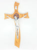 Olive Wood Carved St. Benedict Wall Crucifix 12 1/2" - Unique Catholic Gifts