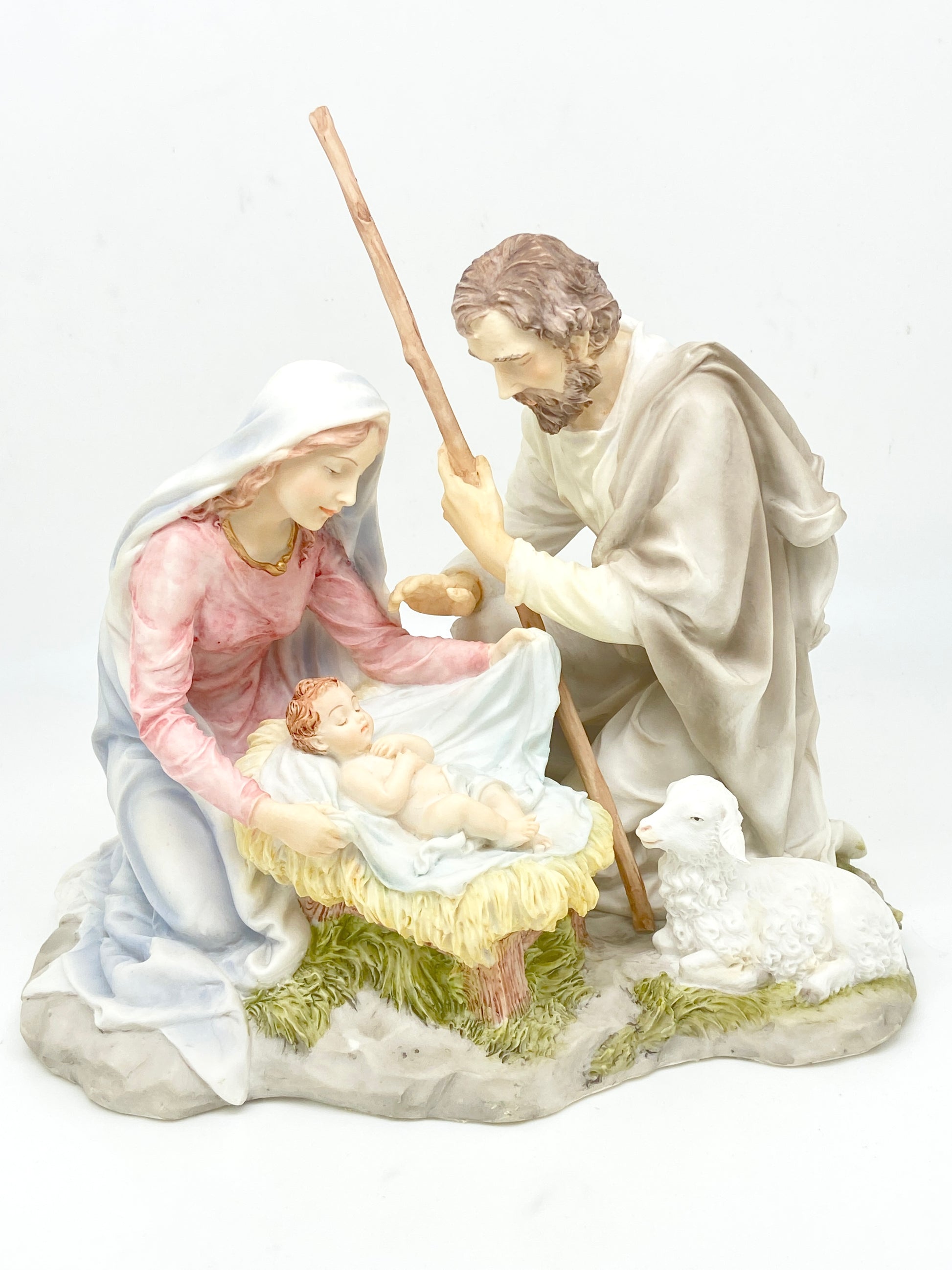 Holy Family Christmas Nativity 8" - Unique Catholic Gifts
