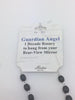 Guardian Angel Auto Rosary (Black Beads) - Unique Catholic Gifts