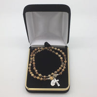 Genuine Jasper Twist Rosary Bracelet (4mm) - Unique Catholic Gifts