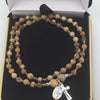 Genuine Jasper Twist Rosary Bracelet (4mm) - Unique Catholic Gifts