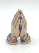Praying Hands Mini Bronze Statue 2 3/4" - Unique Catholic Gifts