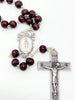 Italian Wood Miraculous Medal Rosary 5mm - Unique Catholic Gifts