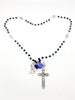 Black and Floral Bead Rosary - Unique Catholic Gifts