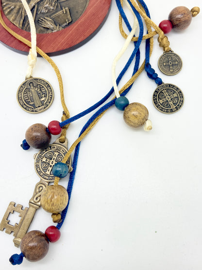 Home Blessing Bronze Benedict Medals door hang - Unique Catholic Gifts