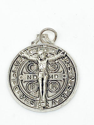 Raised St. Benedict Medal  Medium 3/4
