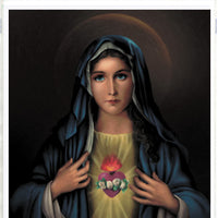Immaculate Heart of Mary #2  8 x 10" Print - Unique Catholic Gifts