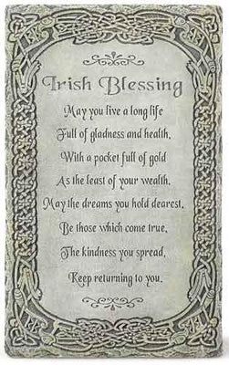 Irish Blessing Wall Plaque (8 x 5