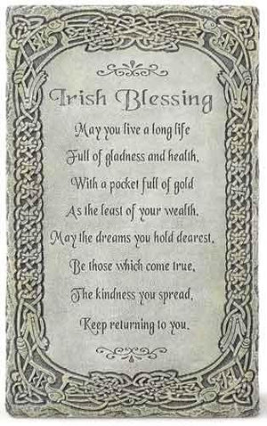 Irish Blessing Wall Plaque (8 x 5") - Unique Catholic Gifts