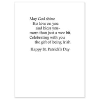 Irish and Blessed St. Patrick's Day Card Greeting Card - Unique Catholic Gifts