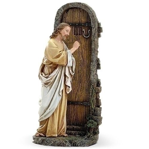 Jesus Knocking at the Door Statue (11 3/4") - Unique Catholic Gifts