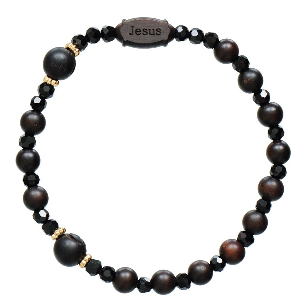 Olive Wood Adjustable 10mm Rosary Bracelet, Wood, no gemstone : Amazon.sg:  Fashion