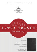 RVR 1960/KJV Biblia Bilingüe Letra Grande, negro imitación piel con índice by B&H Español Editorial Staff (Editor) - Unique Catholic Gifts