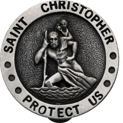 Saint Christopher Auto Visor Clip - Unique Catholic Gifts