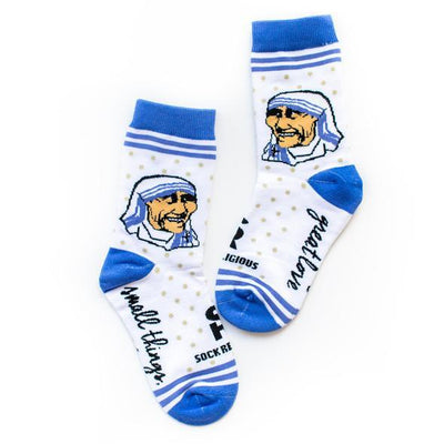 Kids Mother Teresa of Calcutta Socks - Unique Catholic Gifts