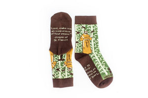 Kids St. Francis of Assisi Socks - Unique Catholic Gifts