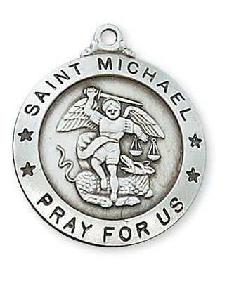 Sterling Silver Saint Michael Medal 1