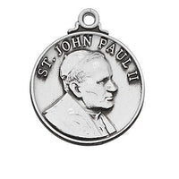 St. John Paul II Medal Sterling Silver 3/4" - Unique Catholic Gifts