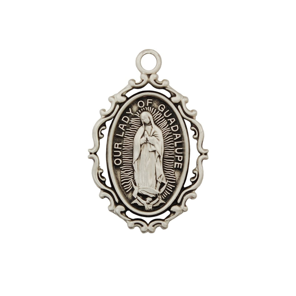 Sterling Silver Our Lady of Guadalupe (1") - Unique Catholic Gifts