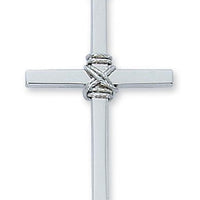 Sterling Silver Cross (1 3/8") on 24" chain - Unique Catholic Gifts