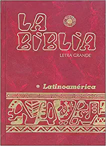 La Biblia Latinoamérica Letra Grande, Roja con Indices - Unique Catholic Gifts