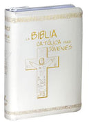La Biblia Católica para Jóvenes (Imitación Piel con Cremallera Blanca) - Unique Catholic Gifts
