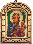 Lady of Czestochowa - Arched Gold Leaf - Unique Catholic Gifts