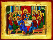 Large Gold Leaf Hand Painted Last Supper - Unique Catholic Gifts