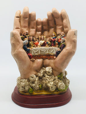 Last Supper in the Hands of Our Lord Statue (7”) - Unique Catholic Gifts