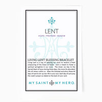 Living Lent Blessing Bracelet (Gold) - Unique Catholic Gifts