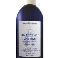 Immaculate Waters Natural Lavender Bath and Shower Liquid Soap - Unique Catholic Gifts