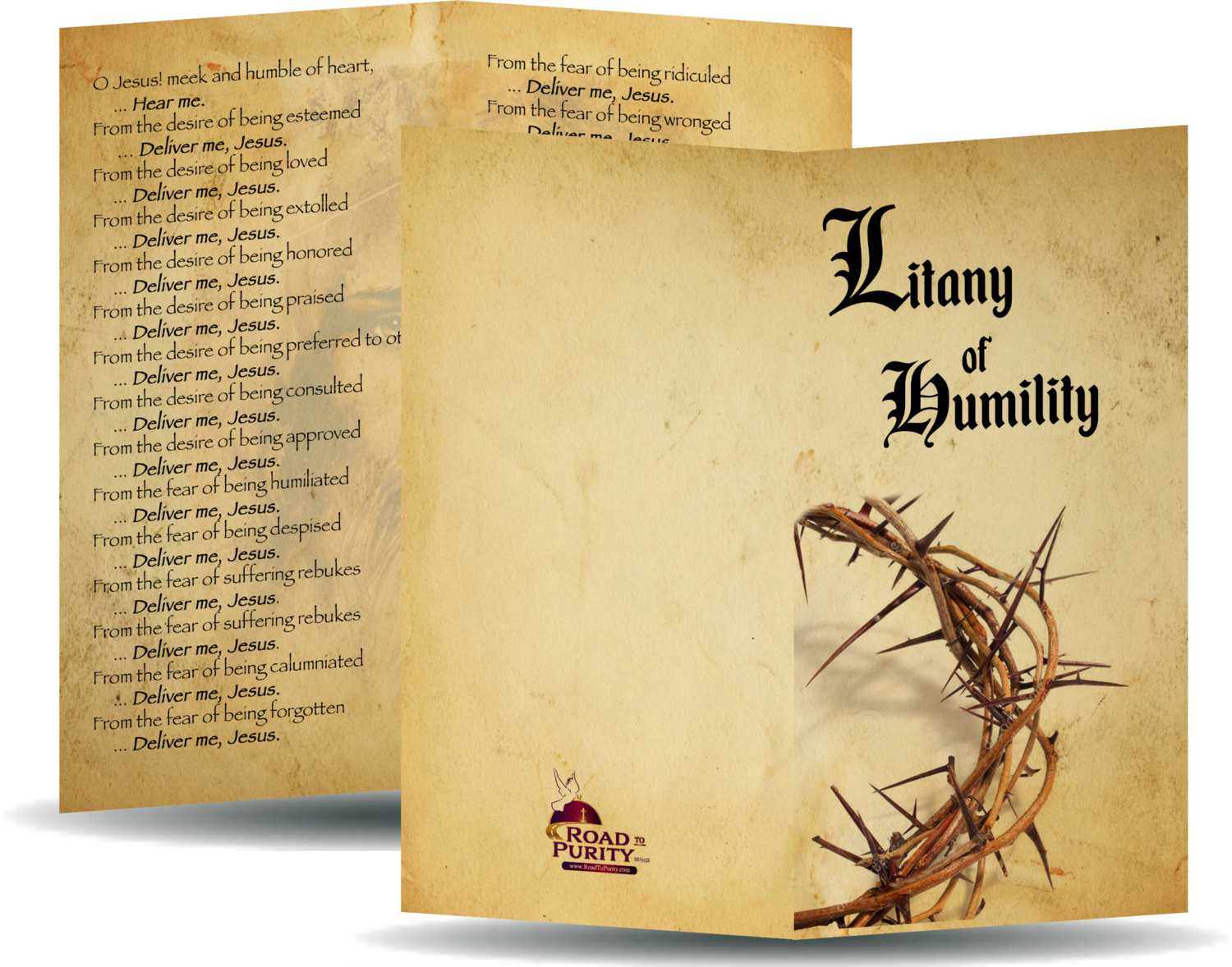 Litany of Humility Holy Card - Unique Catholic Gifts
