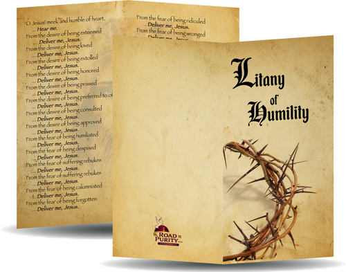 Litany of Humility Holy Card - Unique Catholic Gifts