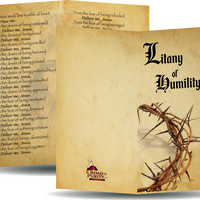 Litany of Humility Holy Card - Unique Catholic Gifts