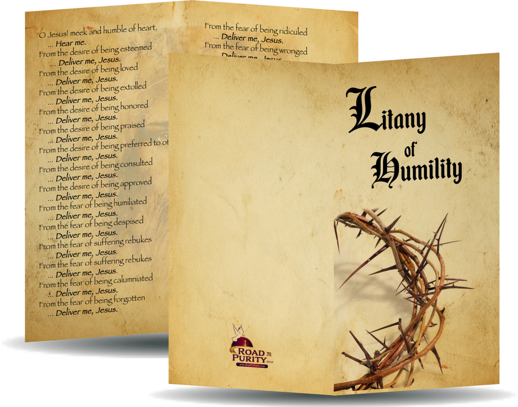 Litany of Humility Holy Card - Unique Catholic Gifts