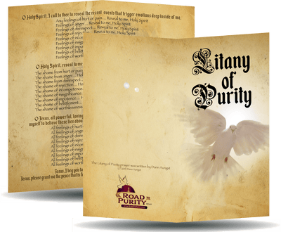 Litany of Purity Holy Card - Unique Catholic Gifts