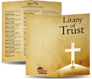 Litany of Trust Holy Card - Unique Catholic Gifts
