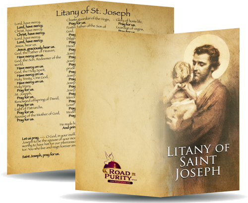 Litany of Saint Joseph Holy Card - Unique Catholic Gifts