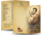 Litany of Saint Joseph Holy Card - Unique Catholic Gifts