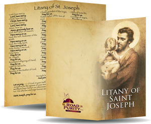 Litany of Saint Joseph Holy Card - Unique Catholic Gifts