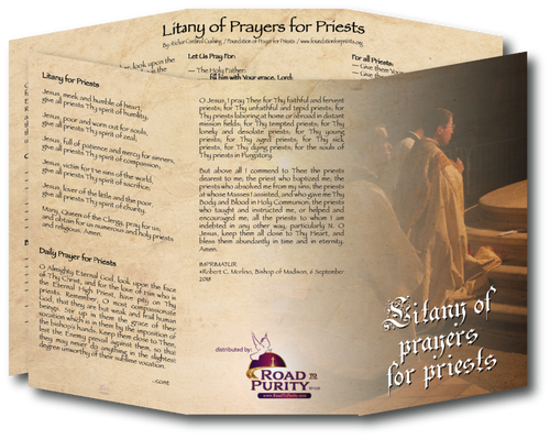 Litany of Prayers for Priests - Unique Catholic Gifts