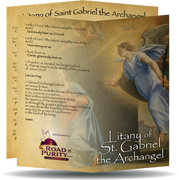 Litany of St. Gabriel the Archangel Card - Unique Catholic Gifts